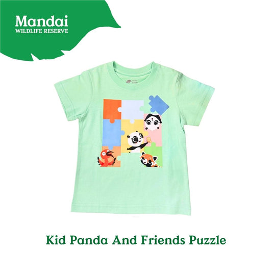 Panda and Friends Kids Panda And Friends Puzzle Tshirt A River Wonders Exclusive Experience MANDAI WILDLIFE RESERVE