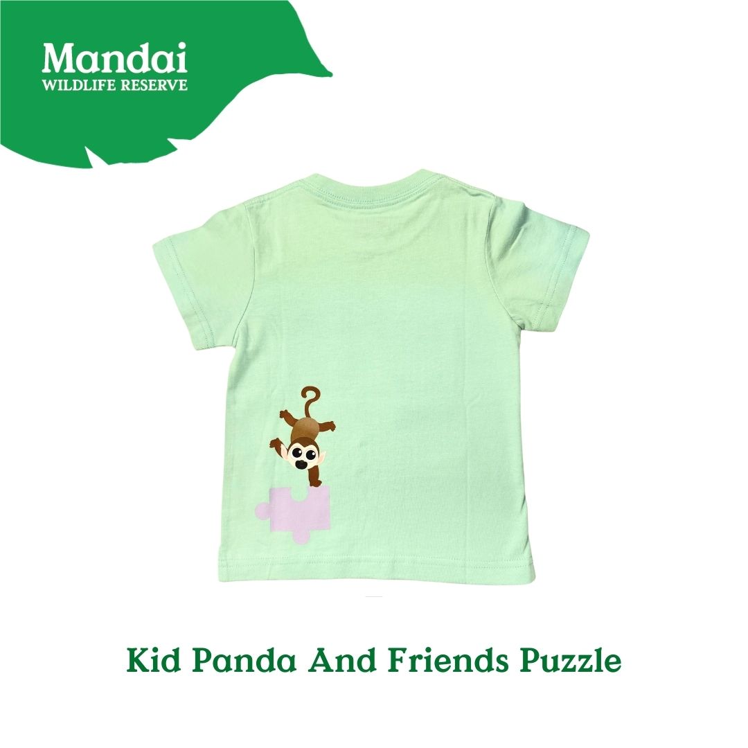 Panda and Friends Kids Panda And Friends Puzzle Tshirt A River Wonders Exclusive Experience MANDAI WILDLIFE RESERVE