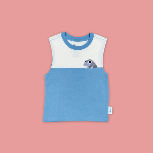 Panda and Friends Kids River Friends Sleeveless Tank Tshirt A River Wonders Exclusive Experience MANDAI WILDLIFE RESERVE