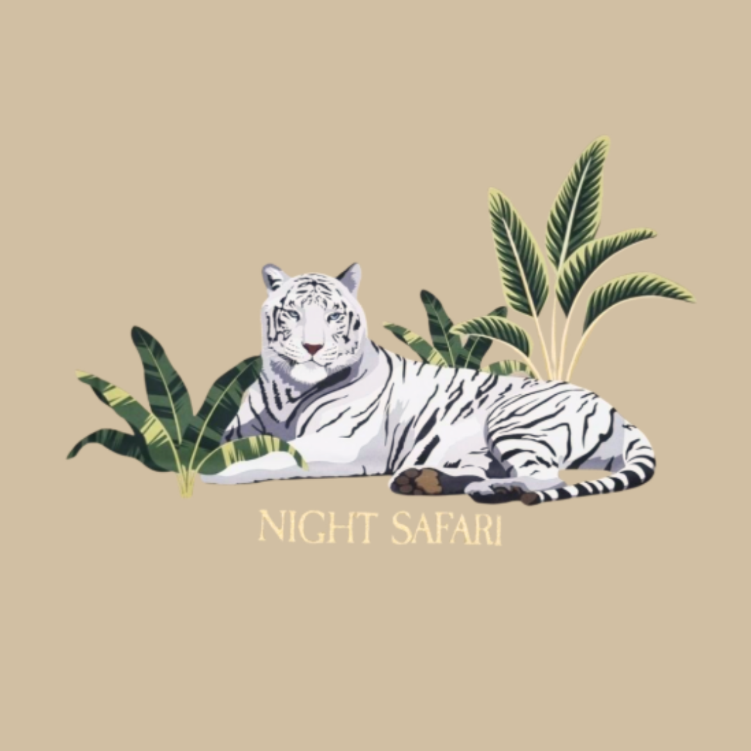 White Tiger Adult T-Shirt