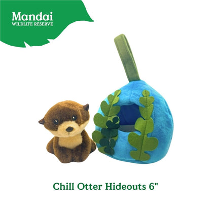 Otter Reversible Pillow Chill Otter Hideouts Coin Purse Sitting Otter Plush MANDAI WILDIFE RESERVE