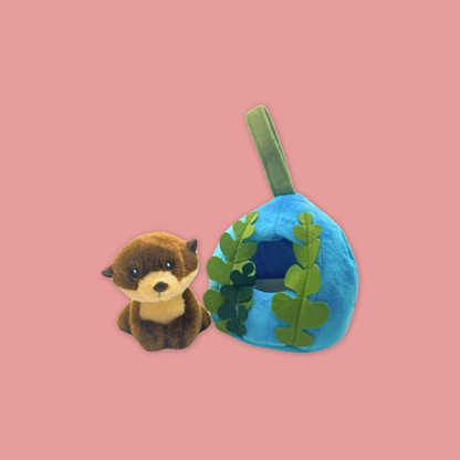 Otter Sloth Panda Hideout Plush MANDAI WILDLIFE RESERVE
