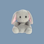 Gray Bunny Palm Pal Plush 4"