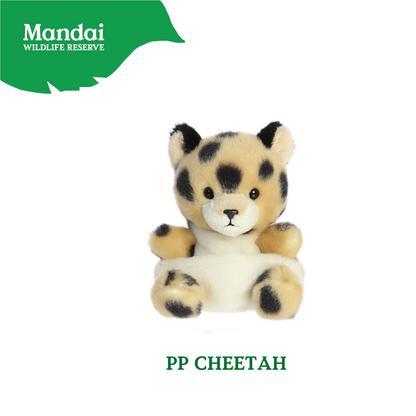 Adorable Tiger W Tiger Lion Cheetah Monkey Elephant Giraffe Beanie Plush Toy Palm Pal MANDAI WILDLIFE RESERVE