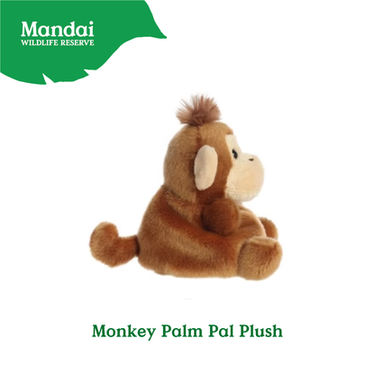 Adorable Tiger W Tiger Lion Cheetah Monkey Elephant Giraffe Beanie Plush Toy Palm Pal MANDAI WILDLIFE RESERVE