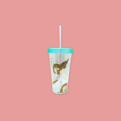 Glitter Otter Double Wall Tumbler at MANDAI WILDLIFE RESERVE