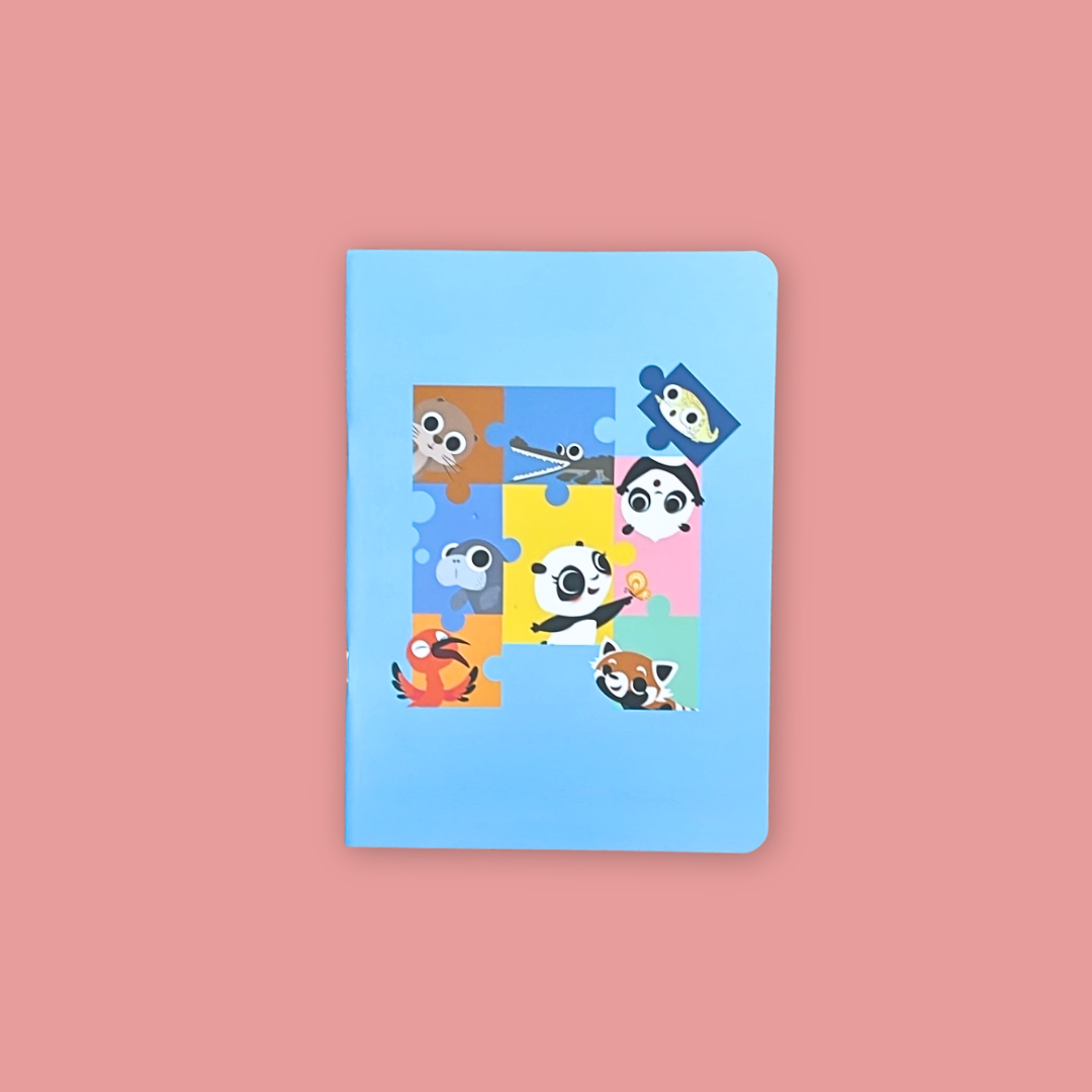 Panda & Friends A6 Notebook Set (5-Piece) MANDAI WILDLIFE RESERVE