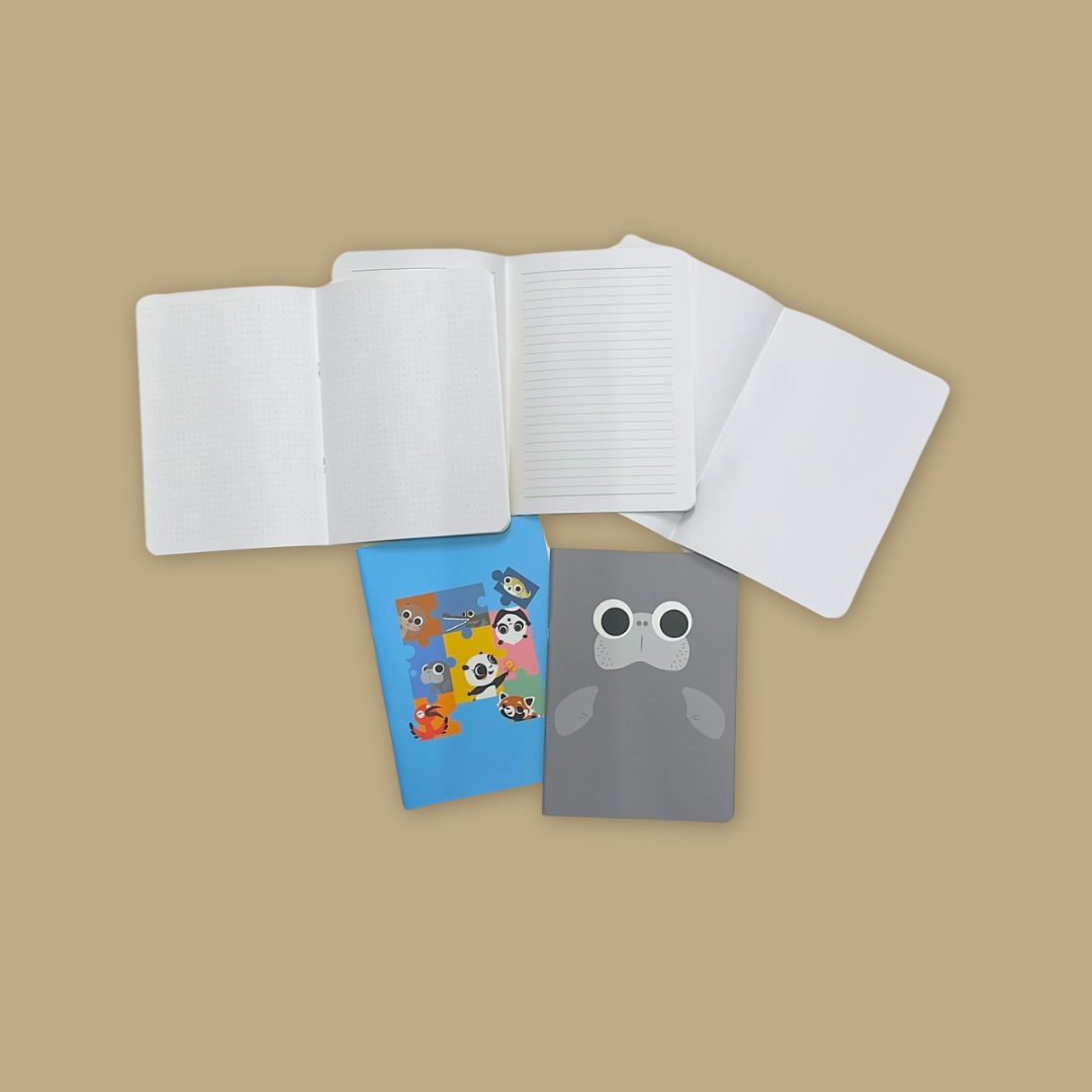 Panda & Friends A6 Notebook Set (5-Piece) MANDAI WILDLIFE RESERVE