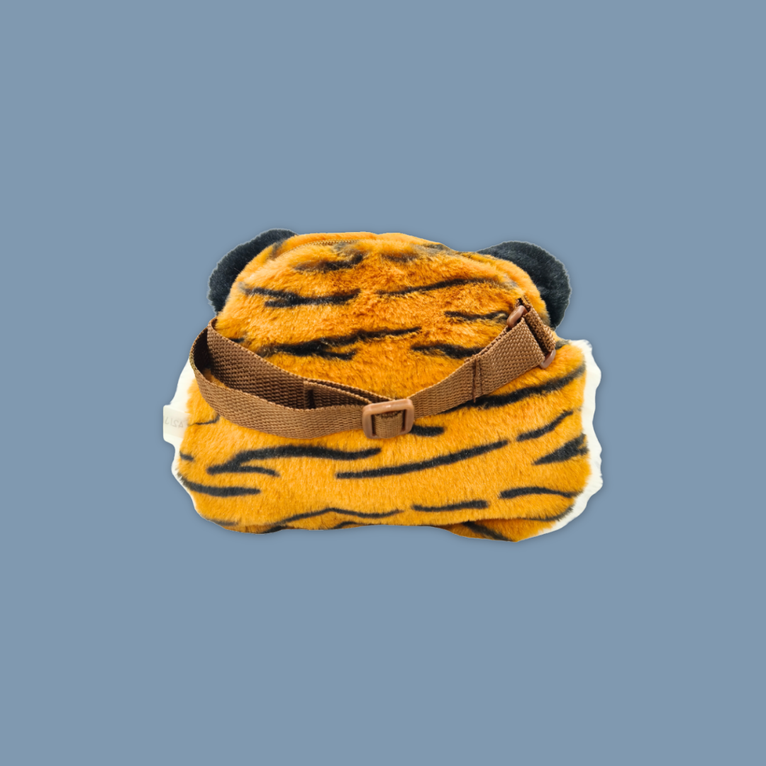 Malayan Tiger Face Sling Plush Bag
