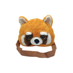 Red Panda Face Sling Plush Bag