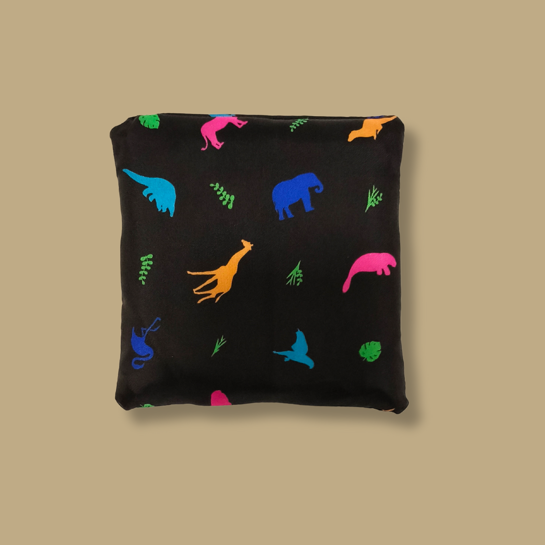 Animal Icon All-Over Print Foldable Tote Bag
