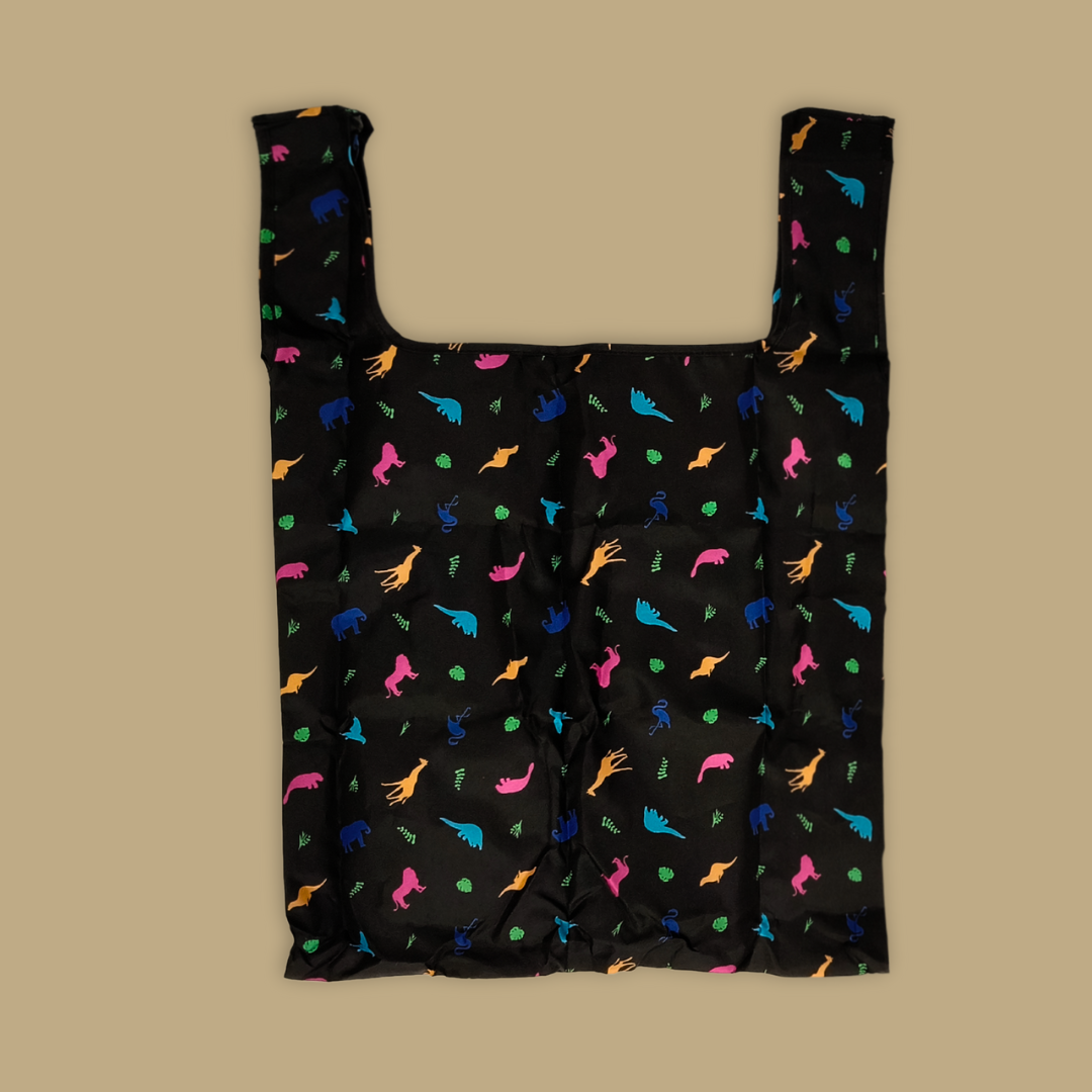 Animal Icon All-Over Print Foldable Tote Bag