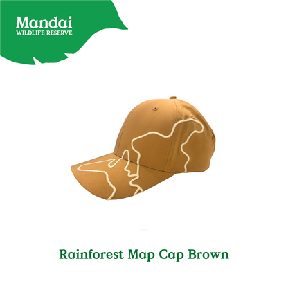 Rain Forest Wild Asia Adventure Gear: Infographic Map Sling Bag & Cap, Mandai Wildlife Reserve