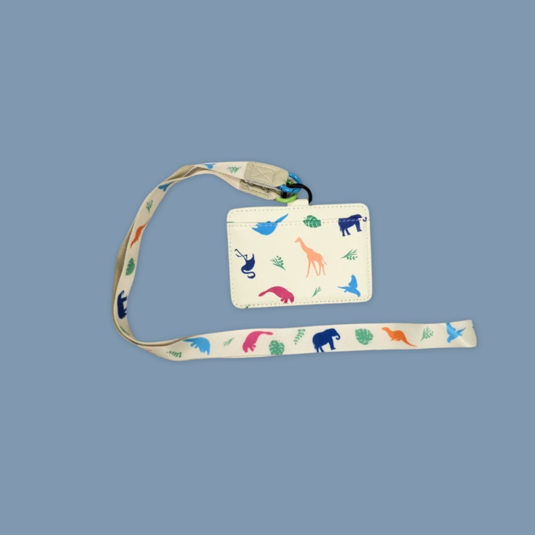 Animal Icon All-Over Print Card Holder