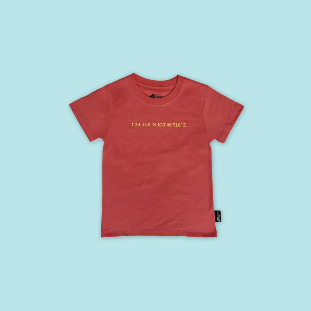 Rainforest Wild Asia Infographic Map Kids T-Shirt - MANDAI WILDLIFE RESERVE