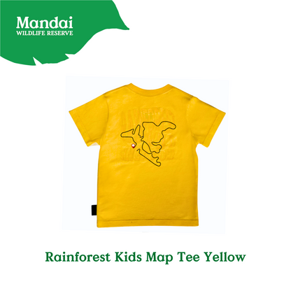 Exclusive Rainforest Wild Asia Infographic Map Kids Tees Collection MANDAI WILDLIFE RESERVE