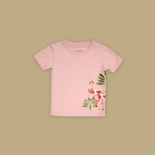 Flamingo at Side Kids T-Shirt