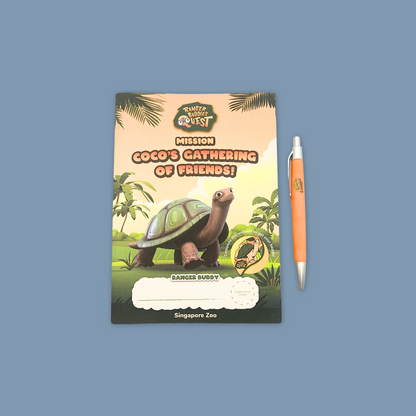 Adventure awaits! Ranger Buddy Mission Booklets with pen & rewards at MANDAI WILDLIFE RESERVE