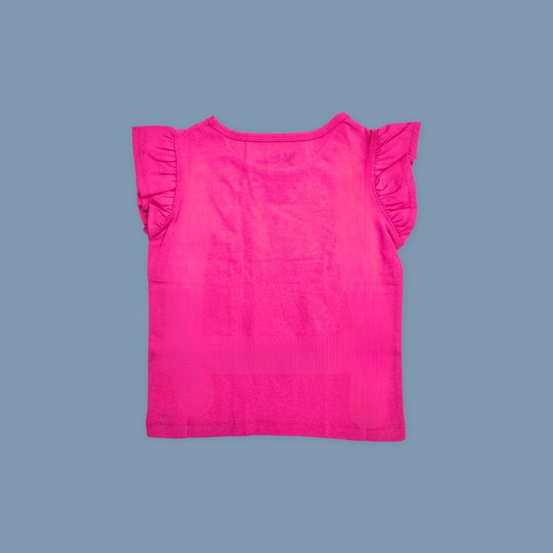 4 Birds Wreath Girl Ruffle Top