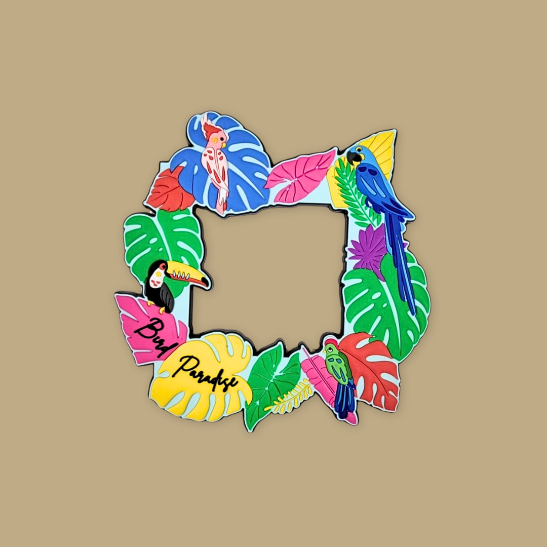 Birds Leaf Magnet Photo Frame