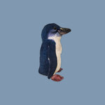 Artist Mini Penguin Blue Plush 8"