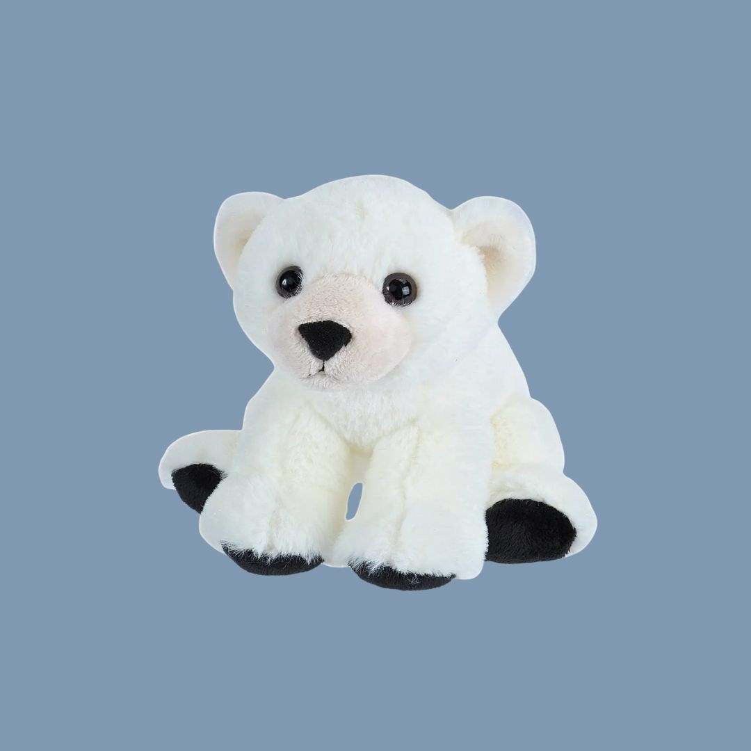Mini Polar Bear Plush 8"