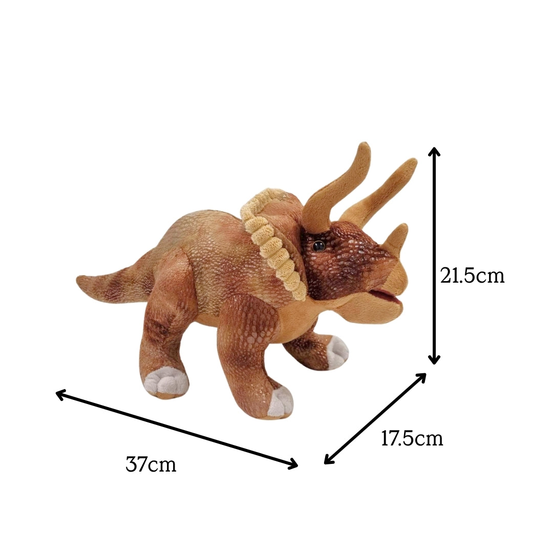 Dinosaria Triceratops Plush 17"