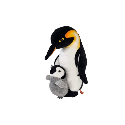 Emperor Penguin Mom and Baby Plush 12"