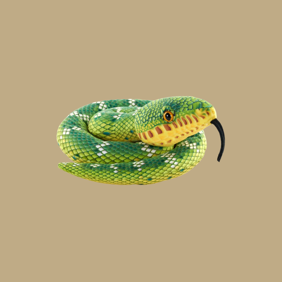 Emerald Tree Boa Snake Plush 54"