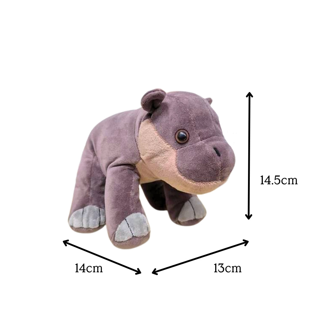 Mini Pygmy Hippo Plush 8"