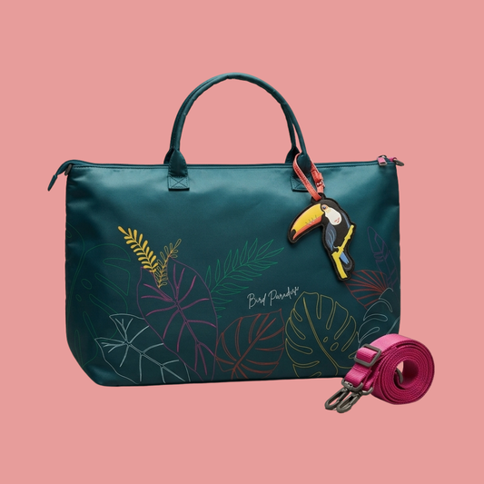 Leaf Travel Bag With Toucan Tag