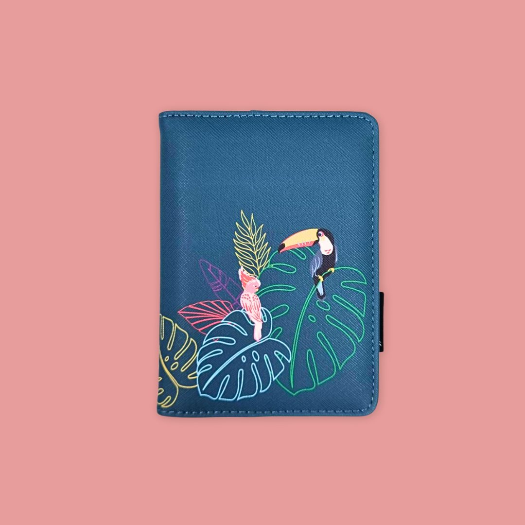 3 Birds Leaf Passport Cover
