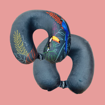 2 Bird Leaf Neck Pillow secondary