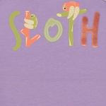 Sloth Sleeveless Girl Ruffle Tank