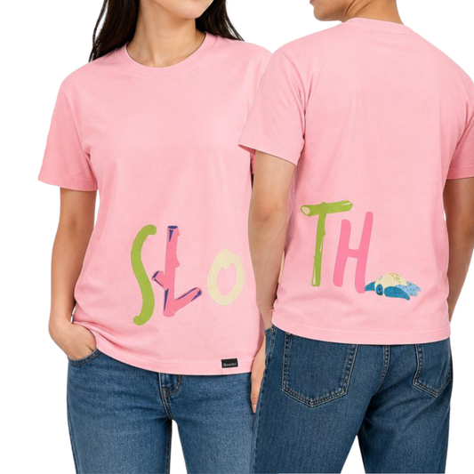 Sloth on the Back Adult T-Shirt