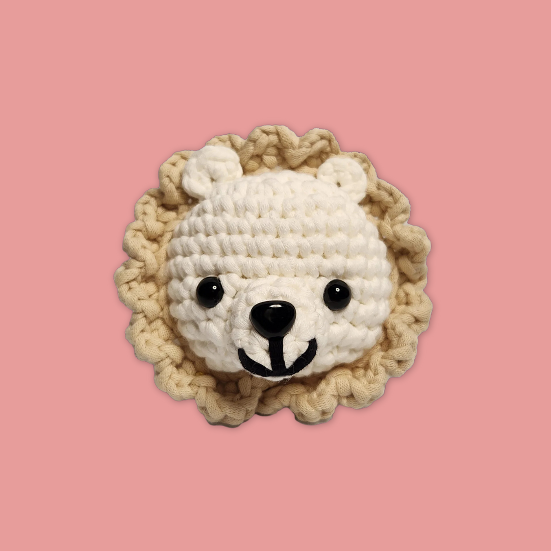 Mandai x The Squishy Pal White Lion Crochet DIY Kit