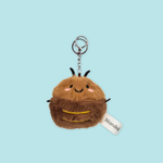 Smile Round Cockroach Plush Keychain