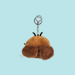 Smile Round Cockroach Plush Keychain