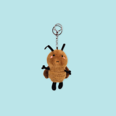 Blush Cockroach Plush Keychain