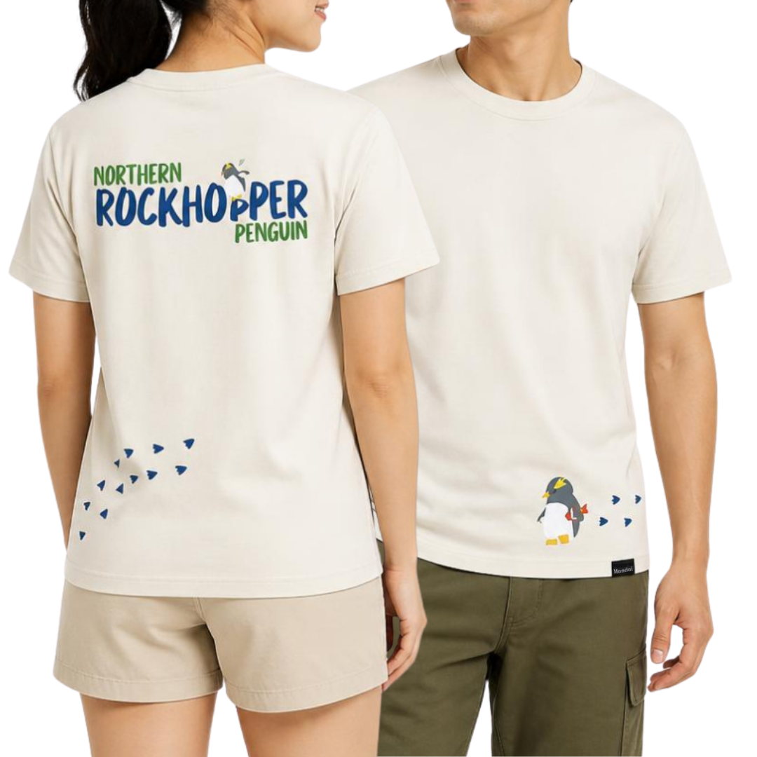 Walking Rockhopper Penguin Adult T-shirt