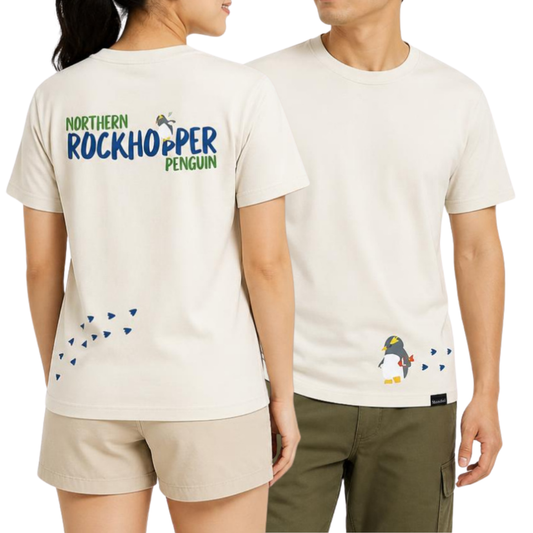 Walking Rockhopper Penguin Adult T-shirt