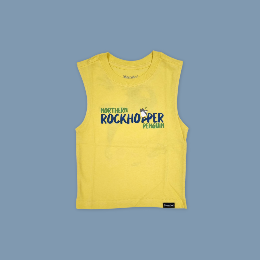Hopping Rockhopper Penguin Kids Tank Top