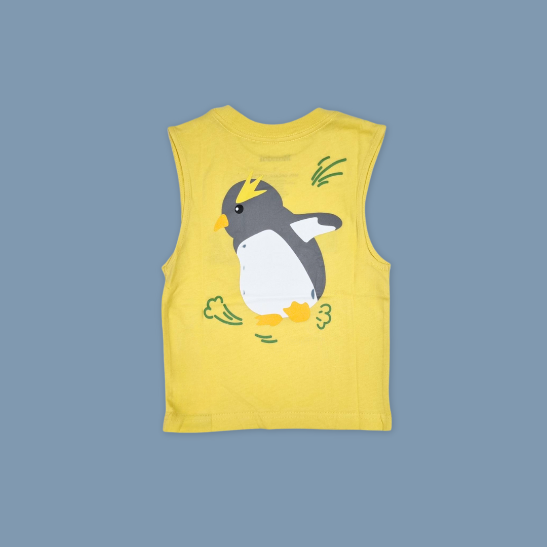Hopping Rockhopper Penguin Kids Tank Top