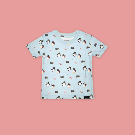 Penguin & Fish All-Over-Print Kids T-shirt
