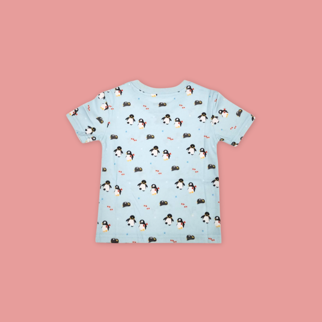 Penguin & Fish All-Over-Print Kids T-shirt