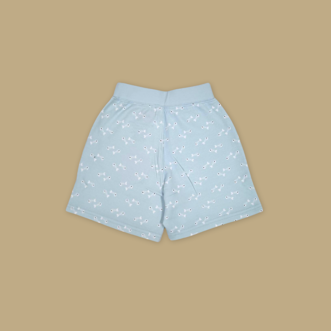 Fish Bone All-Over-Print Kids Shorts