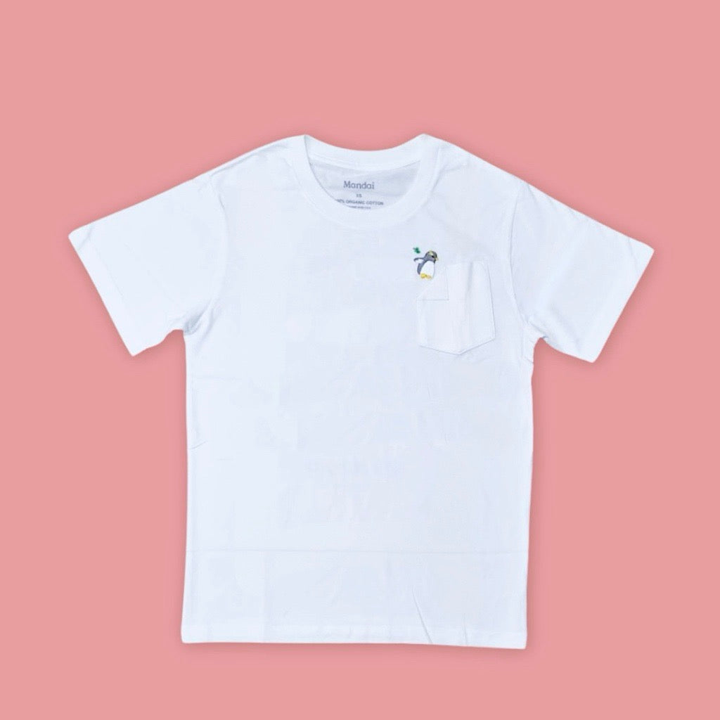 Penguin Collage Pocket Adult T-shirt