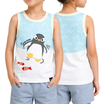 Gentoo Penguin Run Kids Tank Top