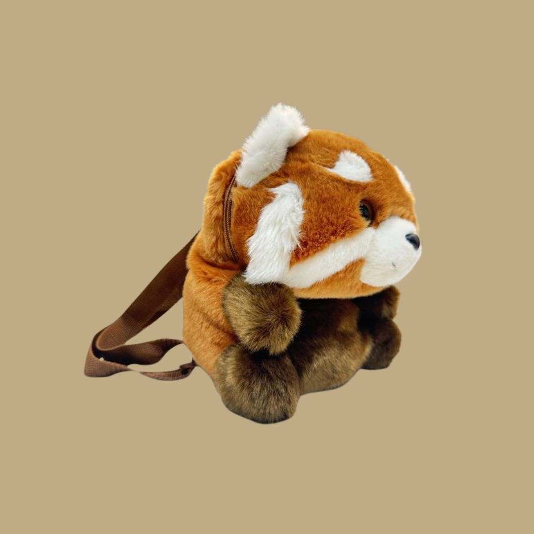 Red Panda Plush Backpack