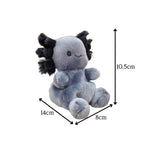 Axolotl Grey Palm Pal Plush 4"